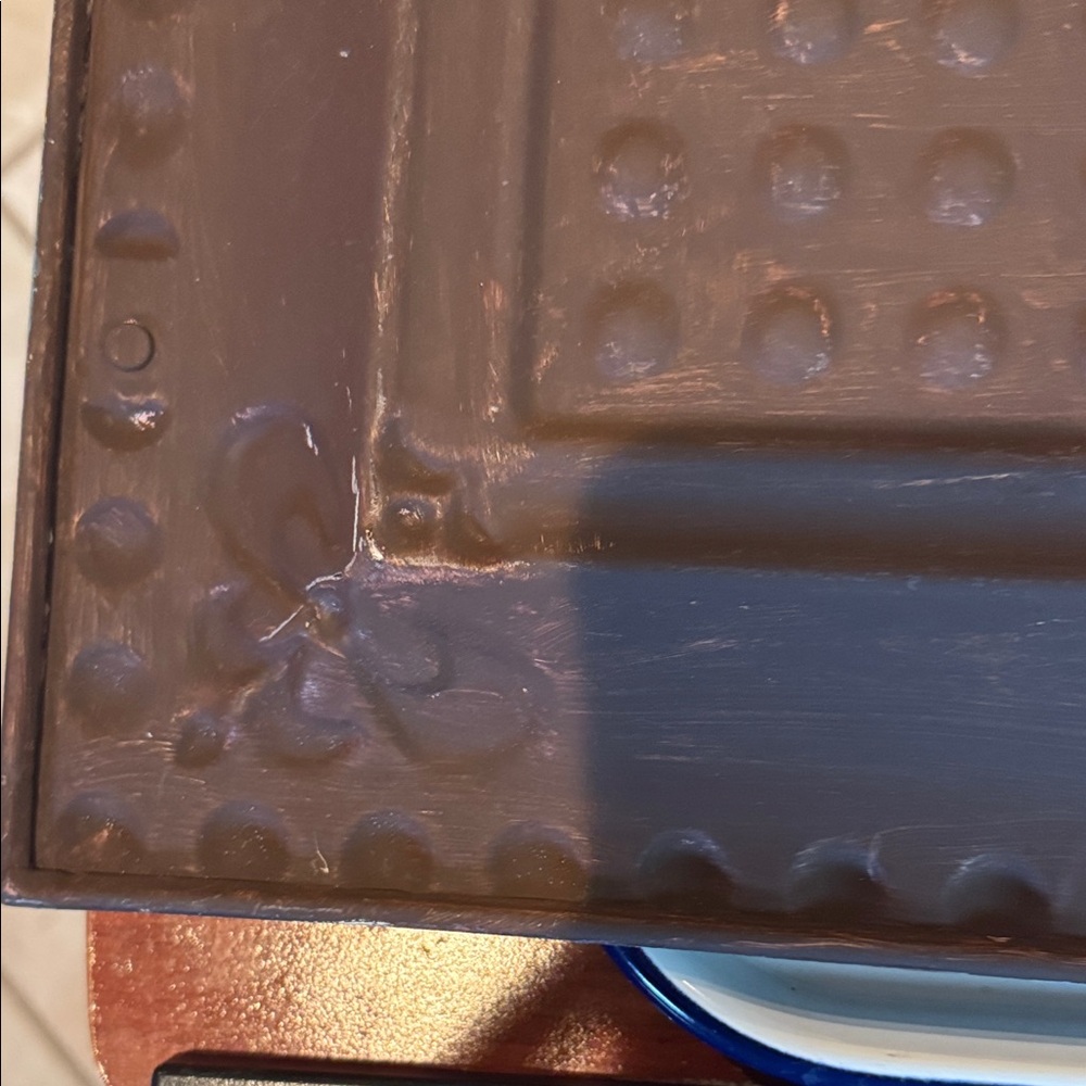 Rustic Metal Tray with Handles - Picture 7 of 16